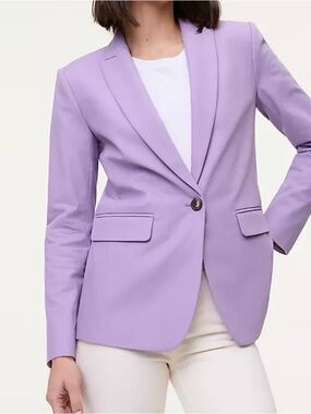 Ann Taylor Lilac Single-Button Blazer